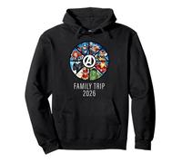 Marvel Avengers A-Logo Circle Super Hero Family Trip 2026 Felpa con Cappuccio