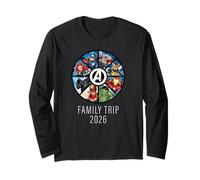 Marvel Avengers A-Logo Circle Super Hero Family Trip 2026 Maglia a Manica
