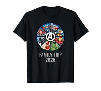 Marvel Avengers A-Logo Circle Super Hero Family Trip 2026 Maglietta
