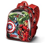 Marvel Avengers Almighty-Zainetto Basic, Rosso, 30 x 38 cm, Capacità 13 L