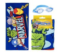 Marvel Avengers Asciugamano + Swimming Goggles Set Cerdà