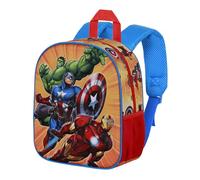 Marvel Avengers Attack-Zainetto 3D Elite, Rosso, 25 x 30 cm, Capacità 7 L