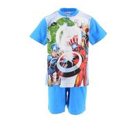 Marvel Avengers Bambino Pigiama Corto (Blu,8 Anni)