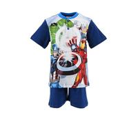 Marvel Avengers Bambino Pigiama Corto (Blu Navy,4 Anni)