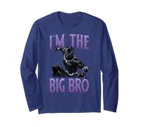 Marvel Avengers Black Panther T'Challa I'm The Big Bro Maglia a Manica