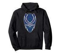 Marvel Avengers Black Panther Wakanda Line Art Hero's Mask Felpa con Cappuccio