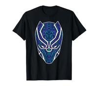 Marvel Avengers Black Panther Wakanda Line Art Hero's Mask Maglietta