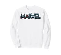 Marvel Avengers Black Widow Neon Light Stylized Marvel Logo Felpa