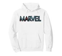 Marvel Avengers Black Widow Neon Light Stylized Marvel Logo Felpa con Cappuccio