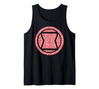 Marvel Avengers Black Widow Symbol Rose Filled Silhouette Canotta