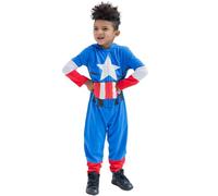 Marvel Avengers Boys' Spiderman Hulk Captain America Iron Man Costume Coverall