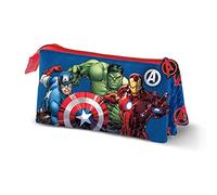 Marvel Avengers Bros-Astuccio Triplo, Blu, 23.5 x 10 cm