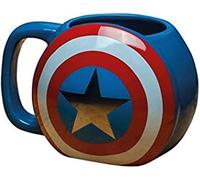 Marvel Scudo Di Capitan America Tazza Sagomata 3D In Ceramica 400ml