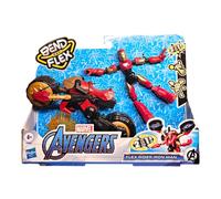 Hasbro Marvel Motociclista Iron Man Bend E Flex 15 Cm One Size Red / Gold