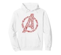 Marvel Avengers Christmas Avengers Logo from Small Icons Felpa con Cappuccio