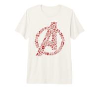 Marvel Avengers Christmas Avengers Logo from Small Icons Maglietta Premium