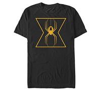 Marvel Avengers Classic-Black Orange Organic Short Sleeve T-Shirt, XXL Unisex