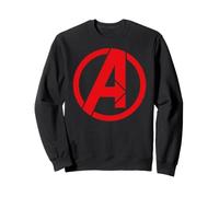 Marvel Avengers Classic Minimalist Red Team Large Chest Logo Felpa