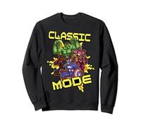 Marvel Avengers Classic Mode Explosion Action Collage Sweatshirt
