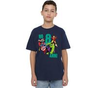 Marvel Avengers Compleanno 8 Anni, Navy T-Shirt, 3-4 Unisex Kids