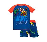 Marvel Avengers Costume da Bagno a Due Pezzi per Ragazzi Blu 10-11 Anni
