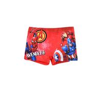Marvel Avengers Costume da Bagno Boxer Pantaloncini per Bambini, Rosso con Supereroi, Stile Pantaloncini (IT, età, 6 Anni, Regular, Rosso)
