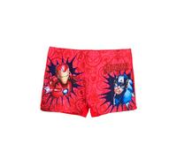 Marvel Avengers - Costume da bagno per bambini, modello Iron Man Captain America (DE/NL/SE/PL, numerico, 140, regolare, rosso)