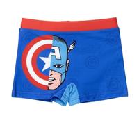 Marvel Avengers Costume da Bagno per Ragazzi, Boxer da Bagno Capitan America, Pantaloncini da Bagno per Bambino, Taglia 6 Anni | Blu