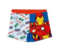 Marvel Avengers Costume da Bagno per Ragazzi, Costume da Bagno per Bambino, Pantaloncini da Bagno Iron Man Captain America, Taglia 8 Anni, Blu