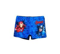 Marvel Avengers - Costume da bagno per bambini, modello Iron Man Captain America (DE/NL/SE/PL, numerico, 140, regolare, blu)