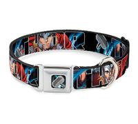 MARVEL AVENGERS Dog Collar THE-Thor's Hammer Full Color THOR Poses/Hammer Larg