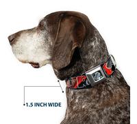 MARVEL AVENGERS Dog Collar THE-Thor's Hammer Full Color THOR Poses/Hammer Larg