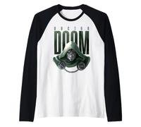 Marvel Avengers Doomsday Doctor Doom Art Painting Bust Maglia con Maniche Raglan