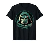 Marvel Avengers Doomsday Doctor Doom Geometric Circular Art Maglietta