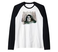 Marvel Avengers Doomsday Doom Bold Text Mask And Cowl Bust Maglia con Maniche Raglan