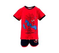 Marvel Avengers e Spider-Man Beach Set Bambino - Completo Estivo T-Shirt e Pantaloncino in Cotone - Abbigliamento Mare Piscina Bambini 3-10 Anni Supereroi [10223 Rosso Spiderman - 6 anni]