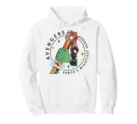 Marvel Avengers Earth's Mightiest Heros Forms Team Logo Felpa con Cappuccio