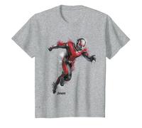 Marvel Avengers: Endgame Ant-Man Spray Paint Ritratto Maglietta, Bambini, Grigio Melange, 3 Anni