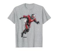 Marvel Avengers: Endgame Ant-Man Spray Paint Ritratto Maglietta, Uomo, Grigio Melange, 5XL