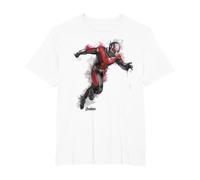 Marvel Avengers: Endgame Ant-Man Spray Paint Ritratto Maglietta, Uomo Taglie Grandi, Bianco, 4X Tall