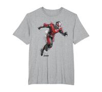 Marvel Avengers: Endgame Ant-Man Spray Paint Ritratto Maglietta, Uomo Taglie Grandi, Grigio Melange, 6X Tall