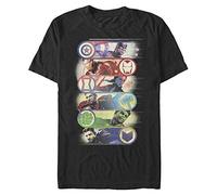 Marvel Avengers: Endgame - Avengers Group Badge Unisex Crew Neck T-Shirt Black S