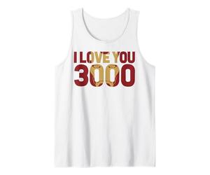 Marvel Avengers Endgame Iron Man I Love You 3000 Text Fill Canotta