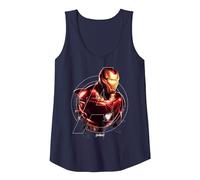 Marvel Avengers Endgame Iron Man Portrait Canotta, Donna, Navy, L