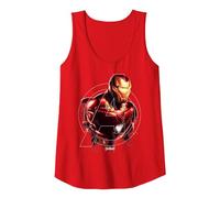 Marvel Avengers Endgame Iron Man Portrait Canotta, Donna, Rosso, XL