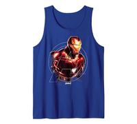 Marvel Avengers Endgame Iron Man Portrait Canotta, Uomo, Blu Reale, XL