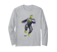Marvel Avengers Endgame The Hulk Blurred Water Color Painted Maglia a Manica