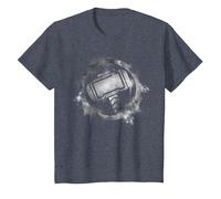 Marvel Avengers Endgame Thor Spray Paint Logo Maglietta, Bambini, Pervinca, 4 Anni