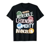 Marvel Avengers Father's Day Dad Words Maglietta