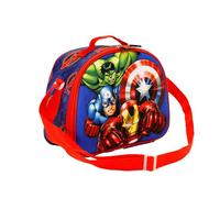 Marvel Avengers Go On-Porta Merenda 3D, Blu, 25.5 x 20 cm